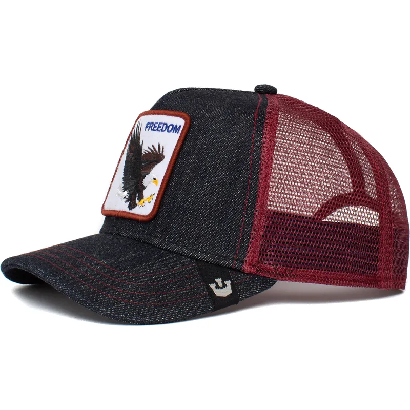 lippikset-kaareva-rekka-laivastonsininen-snapback-the-freedom-eagle-the-farm-goorin-bros