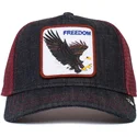 lippikset-kaareva-rekka-laivastonsininen-snapback-the-freedom-eagle-the-farm-goorin-bros
