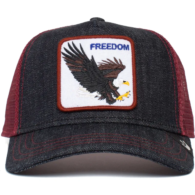 lippikset-kaareva-rekka-laivastonsininen-snapback-the-freedom-eagle-the-farm-goorin-bros
