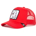 lippikset-kaareva-rekka-punainen-snapback-shark-dunnah-the-farm-goorin-bros