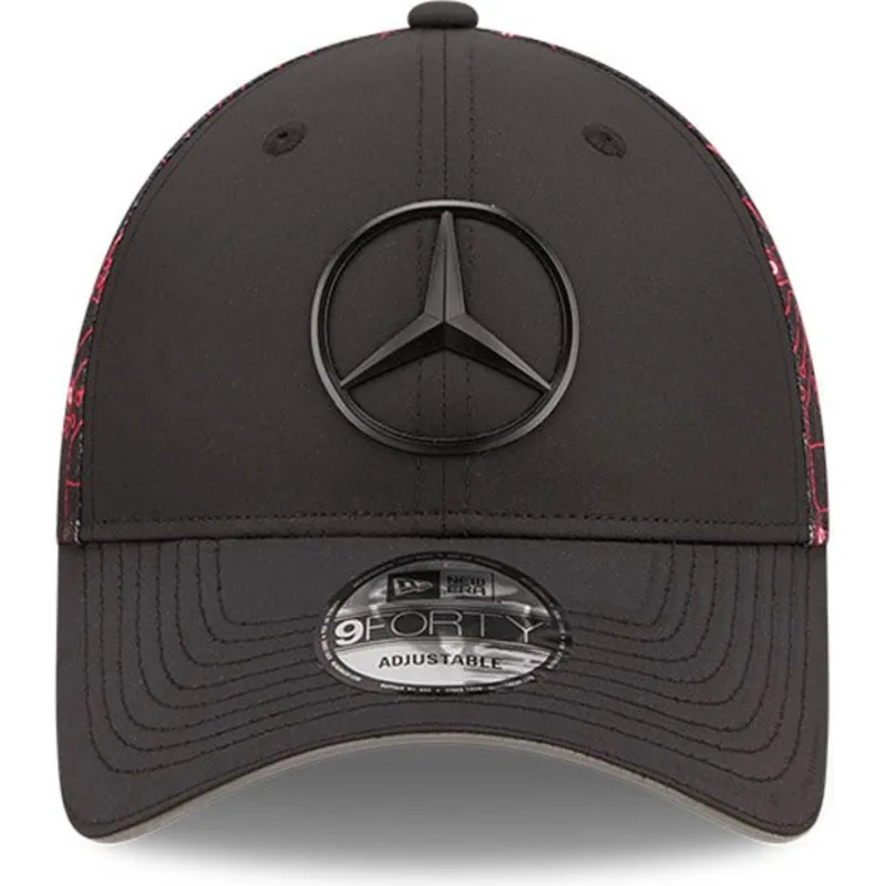 lippikset-kaareva-musta-saadettava-nauha-9forty-esports-grand-prix-mercedes-formula-1-new-era