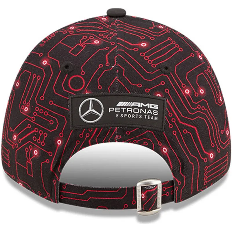 lippikset-kaareva-musta-saadettava-nauha-9forty-esports-grand-prix-mercedes-formula-1-new-era