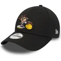lippikset-kaareva-musta-saadettava-nauha-lapsille-9forty-sporty-tasmania-looney-tunes-new-era
