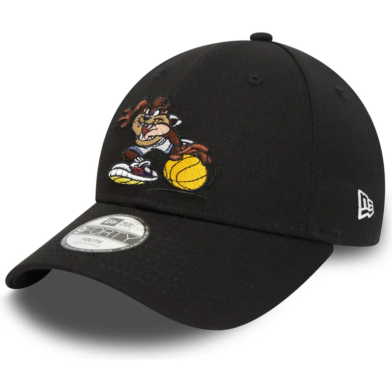 lippikset-kaareva-musta-saadettava-nauha-lapsille-9forty-sporty-tasmania-looney-tunes-new-era