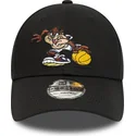 lippikset-kaareva-musta-saadettava-nauha-lapsille-9forty-sporty-tasmania-looney-tunes-new-era