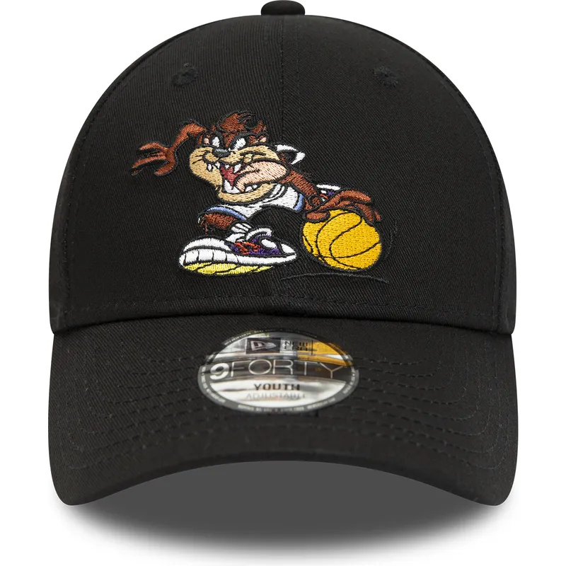 lippikset-kaareva-musta-saadettava-nauha-lapsille-9forty-sporty-tasmania-looney-tunes-new-era
