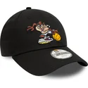 lippikset-kaareva-musta-saadettava-nauha-lapsille-9forty-sporty-tasmania-looney-tunes-new-era