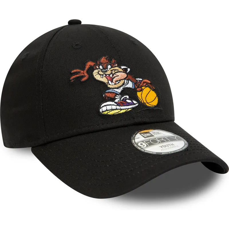 lippikset-kaareva-musta-saadettava-nauha-lapsille-9forty-sporty-tasmania-looney-tunes-new-era
