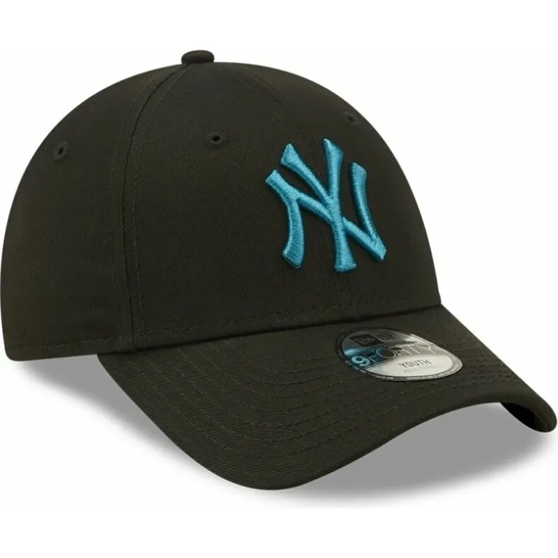 lippikset-kaareva-musta-saadettava-nauha-lapsille-9forty-league-essential-new-york-yankees-mlb-new-era