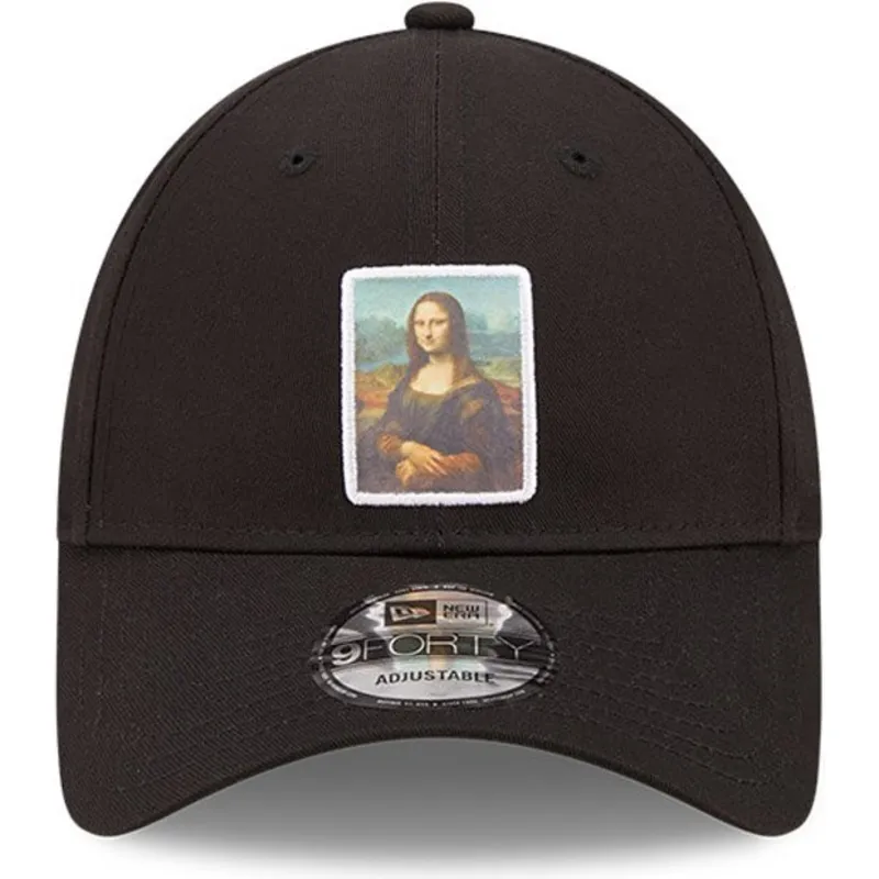 lippikset-kaareva-musta-saadettava-nauha-9forty-patch-mona-le-louvre-new-era