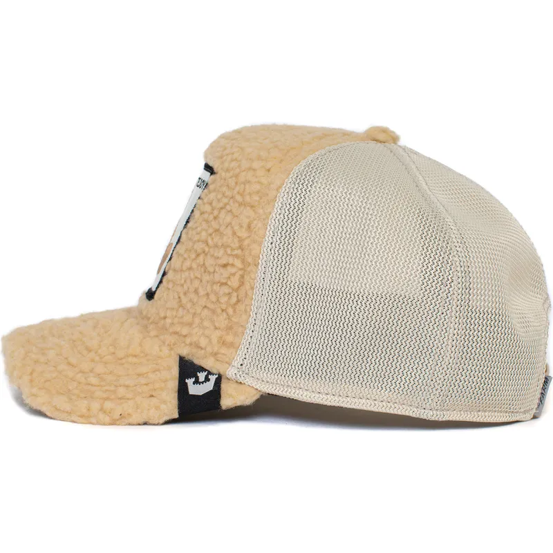 lippikset-kaareva-rekka-beige-snapback-teddy-first-best-friend-the-farm-goorin-bros