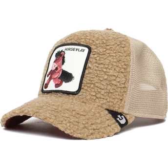 lippikset-kaareva-rekka-ruskea-snapback-horse-play-the-farm-goorin-bros