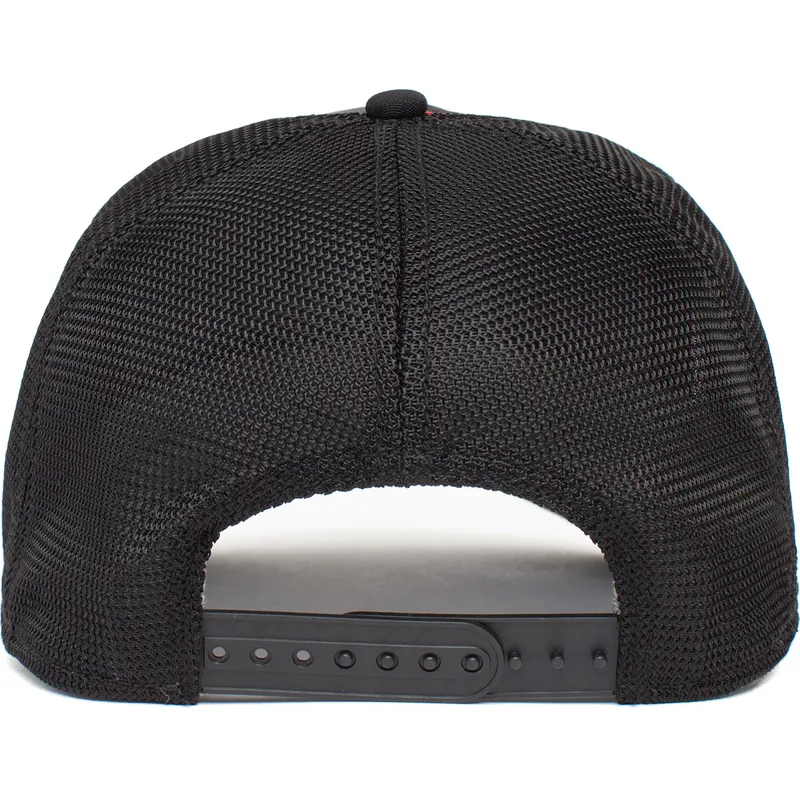 lippikset-kaareva-rekka-musta-snapback-monster-tyrant-king-the-farm-goorin-bros