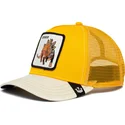 lippikset-kaareva-rekka-keltainen-snapback-defense-roofed-lizard-the-farm-goorin-bros