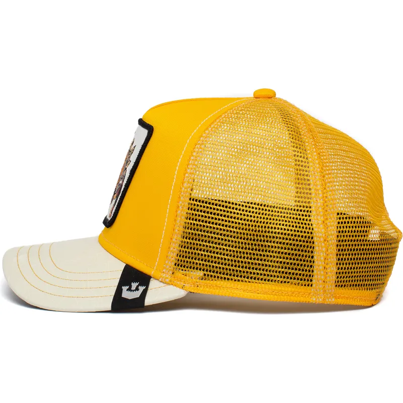 lippikset-kaareva-rekka-keltainen-snapback-defense-roofed-lizard-the-farm-goorin-bros