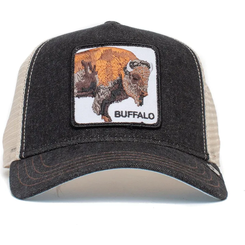 lippikset-kaareva-rekka-musta-snapback-the-buffalo-the-farm-goorin-bros