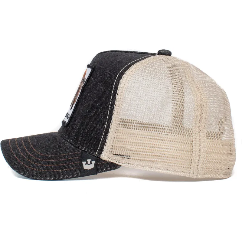 lippikset-kaareva-rekka-musta-snapback-the-buffalo-the-farm-goorin-bros