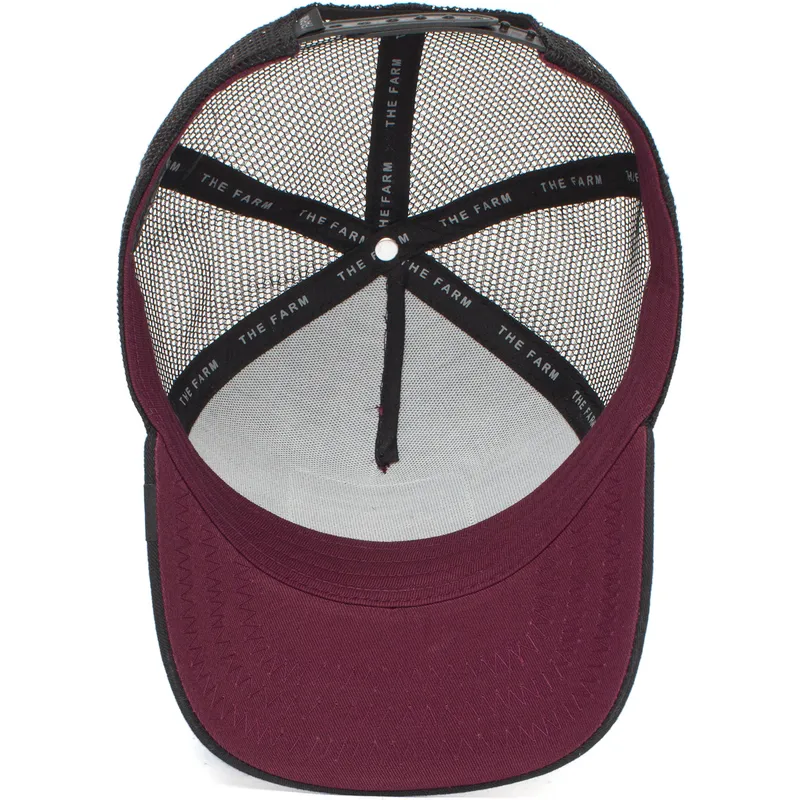lippikset-kaareva-rekka-punainen-snapback-the-bull-the-farm-goorin-bros