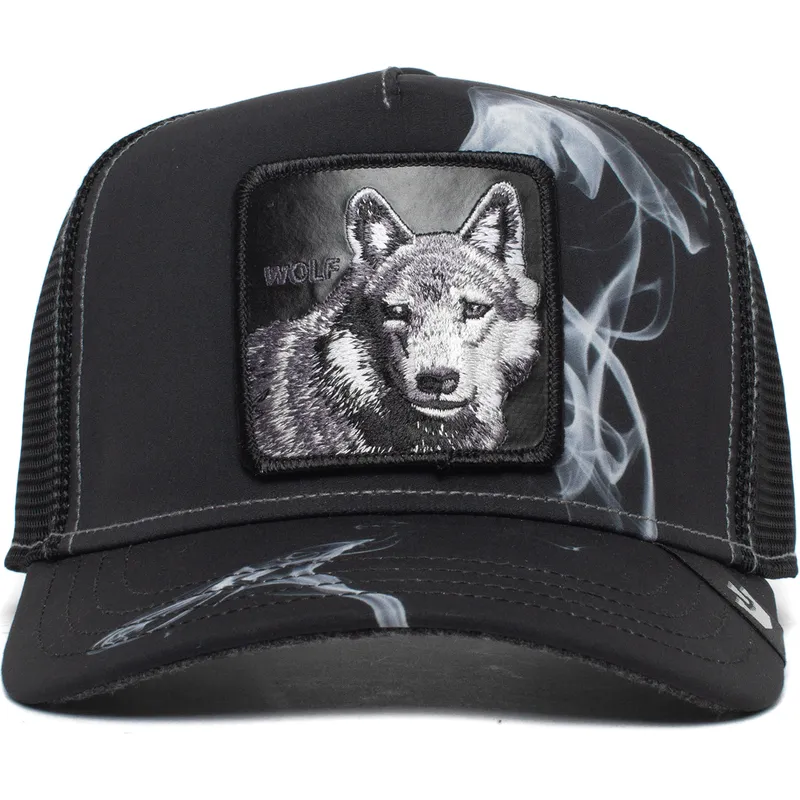 lippikset-kaareva-rekka-musta-snapback-wolf-asphalt-jungle-the-farm-goorin-bros