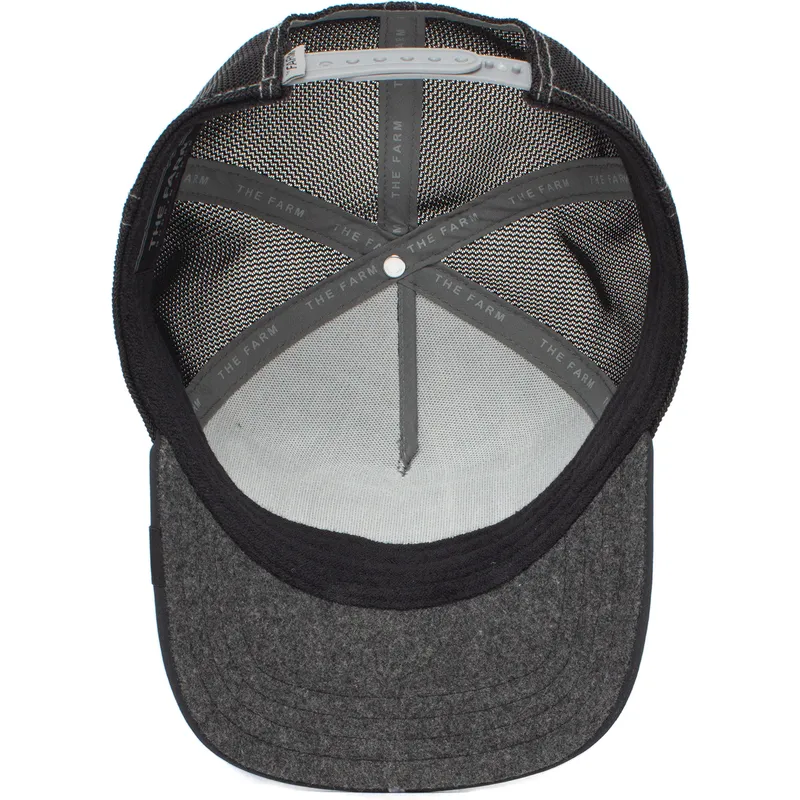 lippikset-kaareva-rekka-musta-snapback-wolf-asphalt-jungle-the-farm-goorin-bros
