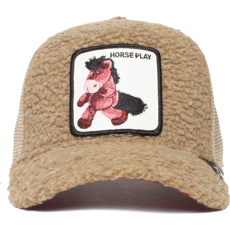 lippikset-kaareva-rekka-ruskea-snapback-lapsille-horse-play-little-horsey-the-farm-goorin-bros