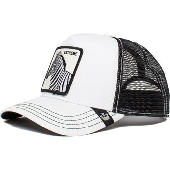 Lippikset kaareva rekka valkoinen snapback lapsille cebra Extreme Little Stripe The Farm The Farm de Goorin Bros.