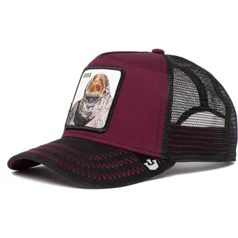 lippikset-kaareva-rekka-punainen-snapback-the-boss-the-farm-goorin-bros
