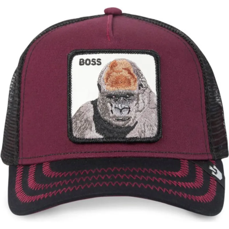 lippikset-kaareva-rekka-punainen-snapback-the-boss-the-farm-goorin-bros