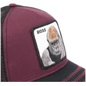 lippikset-kaareva-rekka-punainen-snapback-the-boss-the-farm-goorin-bros
