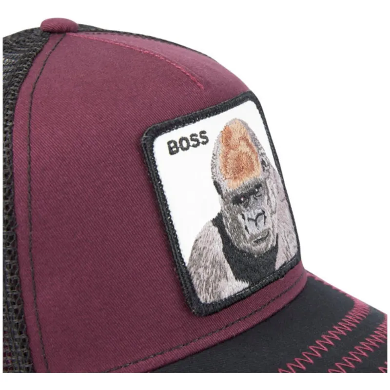 lippikset-kaareva-rekka-punainen-snapback-the-boss-the-farm-goorin-bros