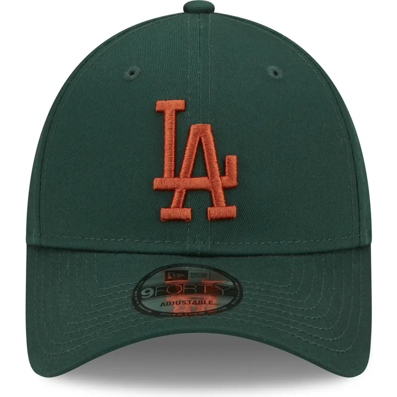lippikset-kaareva-vihrea-saadettava-nauha-9forty-league-essential-los-angeles-dodgers-mlb-new-era