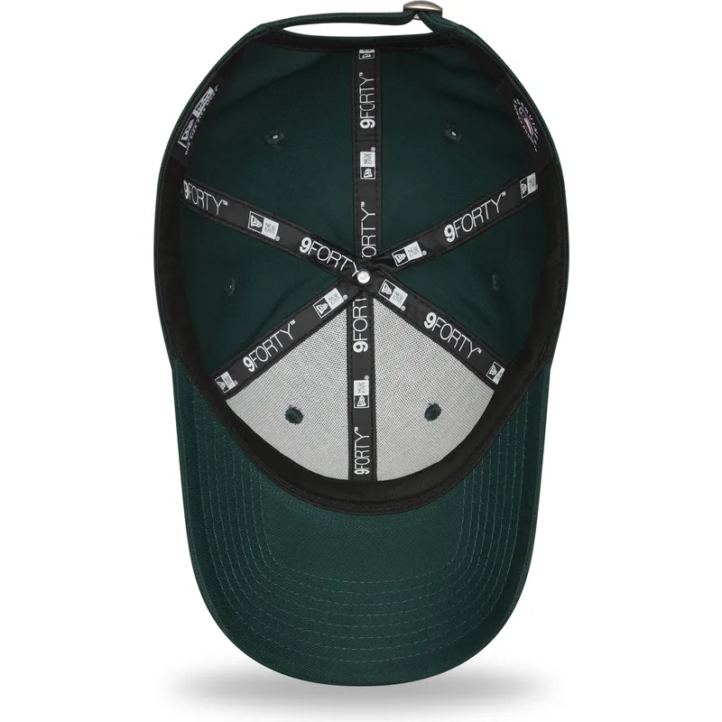 lippikset-kaareva-vihrea-saadettava-nauha-9forty-league-essential-los-angeles-dodgers-mlb-new-era