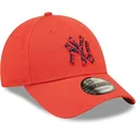 lippikset-kaareva-punainen-saadettava-nauha-9forty-seasonal-infill-new-york-yankees-mlb-new-era