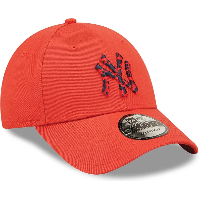 lippikset-kaareva-punainen-saadettava-nauha-9forty-seasonal-infill-new-york-yankees-mlb-new-era