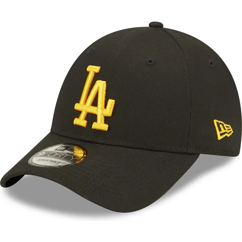 lippikset-kaareva-musta-saadettava-nauha-9forty-league-essential-los-angeles-dodgers-mlb-new-era