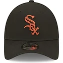 lippikset-kaareva-musta-saadettava-nauha-9forty-league-essential-chicago-white-sox-mlb-new-era