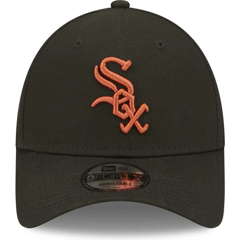 lippikset-kaareva-musta-saadettava-nauha-9forty-league-essential-chicago-white-sox-mlb-new-era