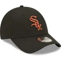 lippikset-kaareva-musta-saadettava-nauha-9forty-league-essential-chicago-white-sox-mlb-new-era