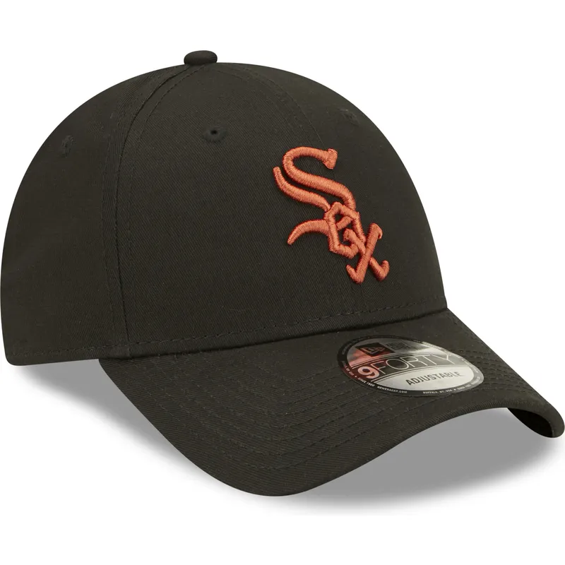 lippikset-kaareva-musta-saadettava-nauha-9forty-league-essential-chicago-white-sox-mlb-new-era