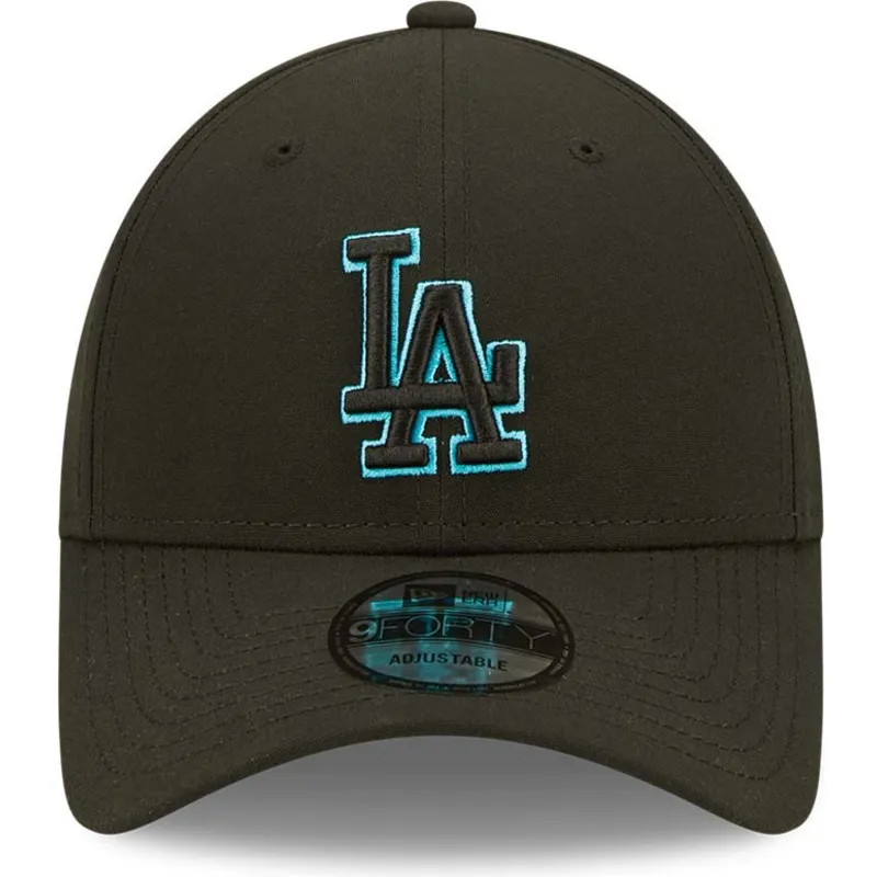 lippikset-kaareva-musta-snapback-9forty-neon-pack-repreve-los-angeles-dodgers-mlb-new-era