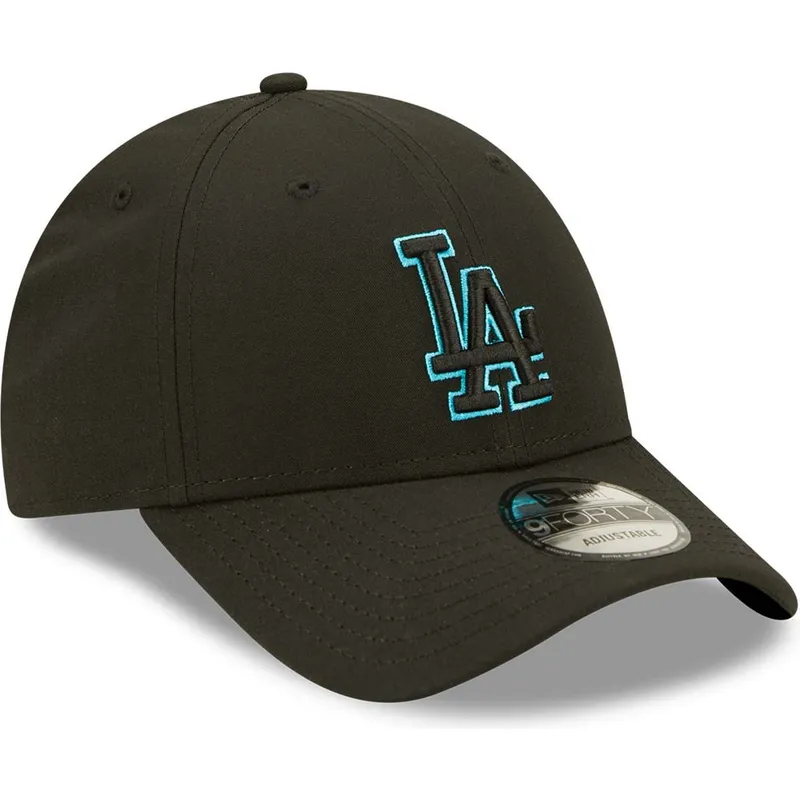 lippikset-kaareva-musta-snapback-9forty-neon-pack-repreve-los-angeles-dodgers-mlb-new-era