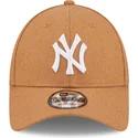 lippikset-kaareva-ruskea-saadettava-nauha-9forty-the-league-melton-wool-new-york-yankees-mlb-new-era