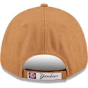 lippikset-kaareva-ruskea-saadettava-nauha-9forty-the-league-melton-wool-new-york-yankees-mlb-new-era