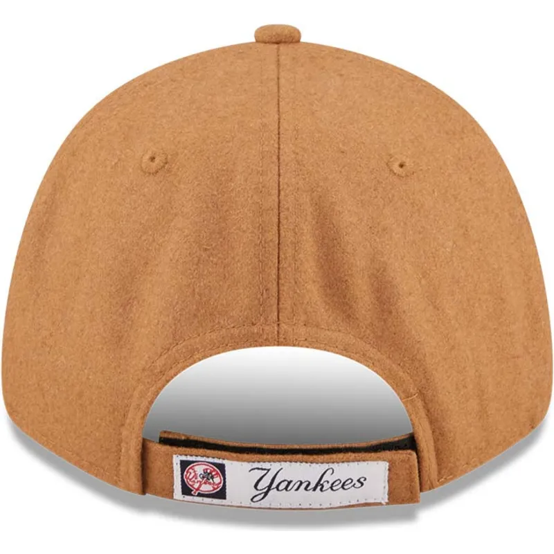 lippikset-kaareva-ruskea-saadettava-nauha-9forty-the-league-melton-wool-new-york-yankees-mlb-new-era