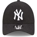 lippikset-kaareva-musta-saadettava-nauha-9forty-the-league-melton-wool-new-york-yankees-mlb-new-era