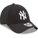 lippikset-kaareva-musta-saadettava-nauha-9forty-the-league-melton-wool-new-york-yankees-mlb-new-era