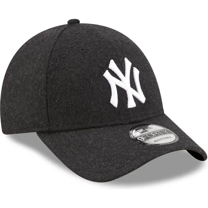 lippikset-kaareva-musta-saadettava-nauha-9forty-the-league-melton-wool-new-york-yankees-mlb-new-era lippikset-kaareva-musta-saadettava-nauha-9forty-the-league-melton-wool-new-york-yankees-mlb-new-era
