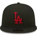 new-era-flat-brim-red-logo-9fifty-league-essential-los-angeles-dodgers-mlb-black-snapback-cap