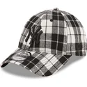 lippikset-kaareva-musta-saadettava-nauha-9forty-plaid-new-york-yankees-mlb-new-era