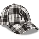 lippikset-kaareva-musta-saadettava-nauha-9forty-plaid-new-york-yankees-mlb-new-era